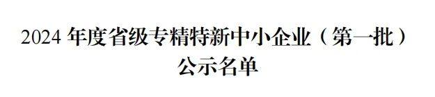 喜报|林源储能成功获评2024年江苏省“专精特新中小企业”称号