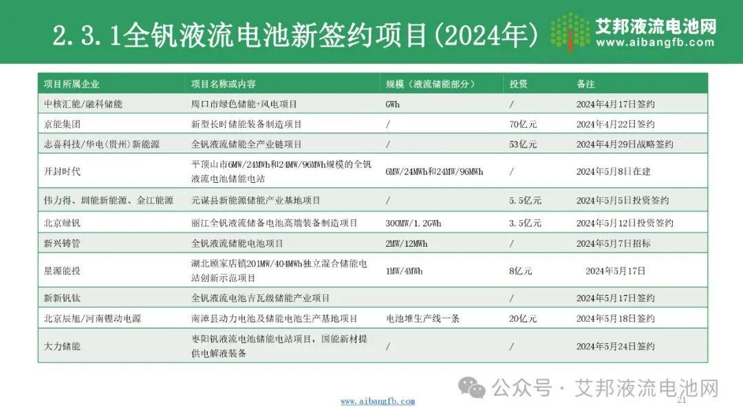 【报告分享】2024年液流电池企业报告！