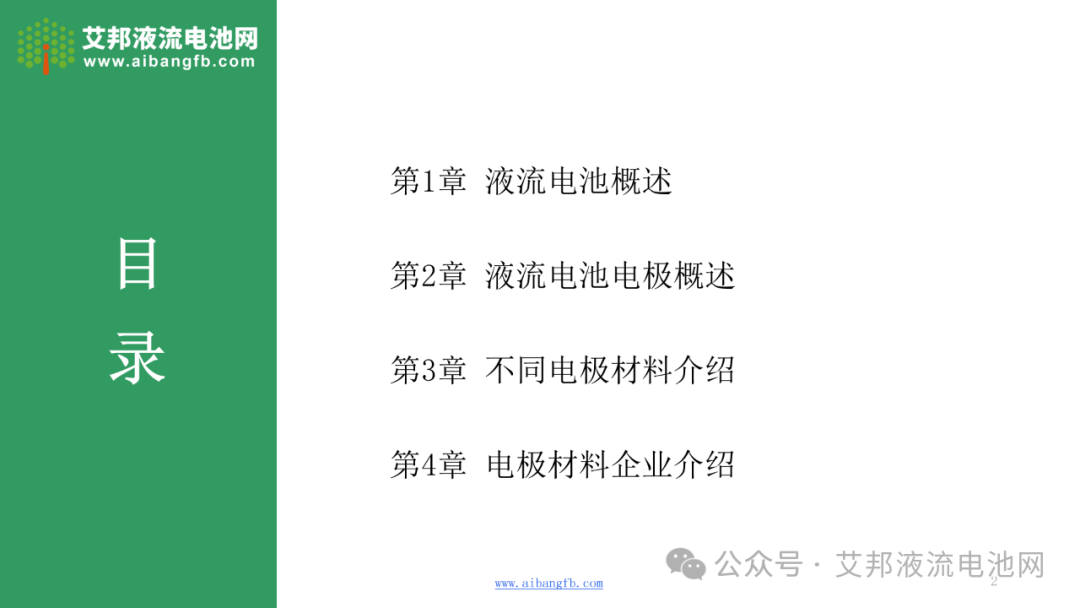 液流电池电极材料产业报告！